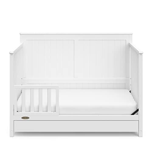 Graco Hadley 5-in-1 Convertible Crib with Drawer (White)