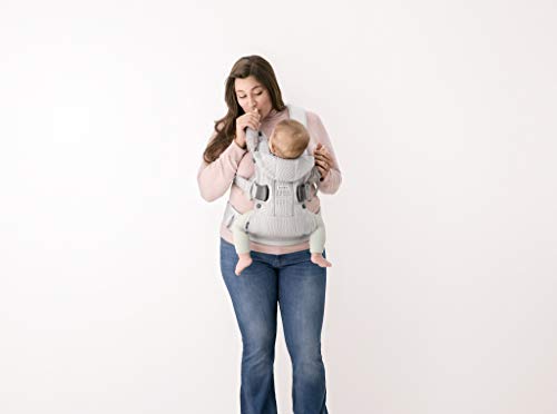 BabyBjörn New Baby Carrier One Air 2019 Edition, Mesh, Silver, One Size(Pack of 1)