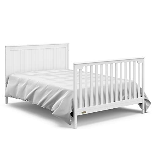 Graco Hadley 5-in-1 Convertible Crib with Drawer (White)