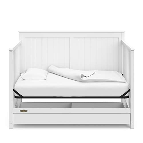 Graco Hadley 5-in-1 Convertible Crib with Drawer (White)
