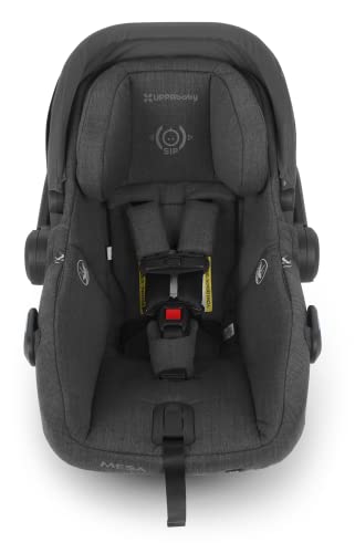 Mesa V2 Infant Car Seat - Greyson - Charcoal Melange | Merino Wool + Base for Mesa/Mesa V2