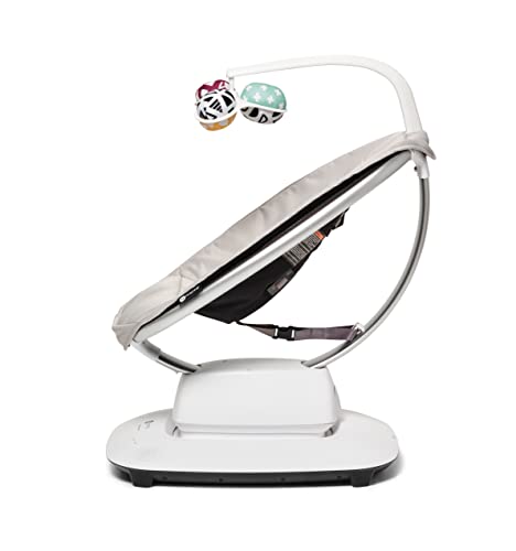 4moms MamaRoo Multi-Motion Baby Swing, Bluetooth Enabled with 5 Unique Motions, Grey