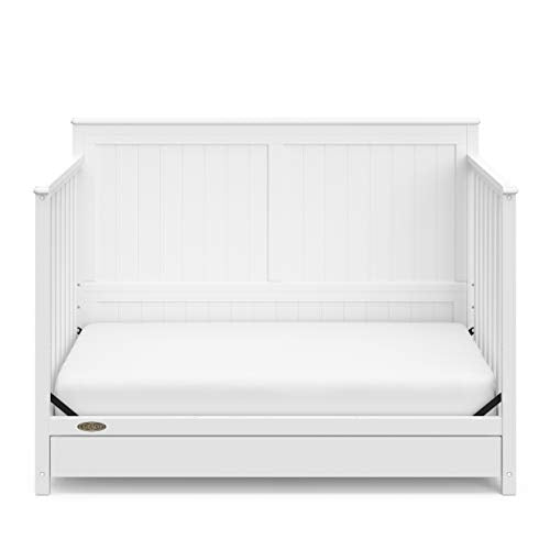 Graco Hadley 5-in-1 Convertible Crib with Drawer (White)