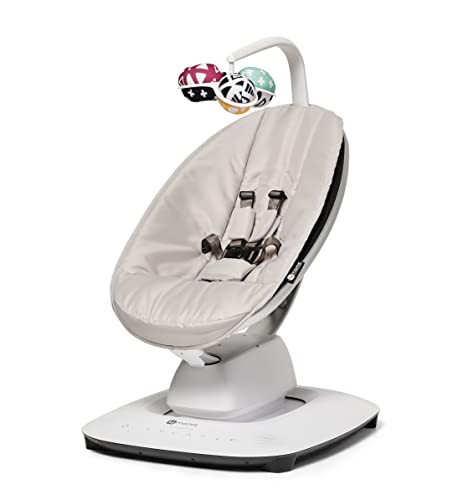 4moms MamaRoo Multi-Motion Baby Swing, Bluetooth Enabled with 5 Unique Motions, Grey