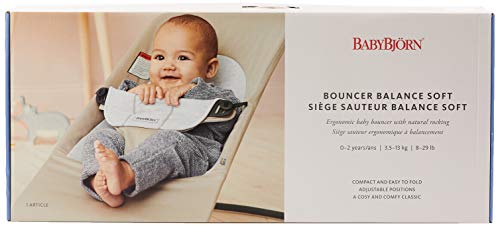 BABYBJÖRN Bouncer Balance Soft, Cotton/Jersey, Blue/Gray