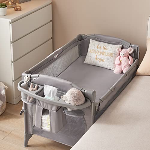 Beka Baby 4 in 1 Bedside Sleeper, Baby Crib 4 Functions, Crib Sleeper, Playard, Changing Table,