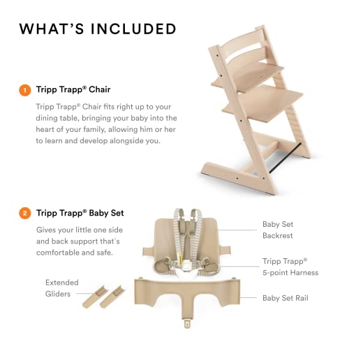Tripp Trapp High Chair from Stokke, Fjord Blue - Adjustable, Convertible Chair for Children & Adults