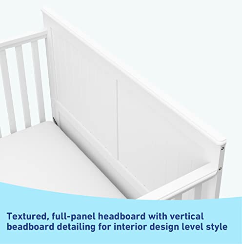Graco Hadley 5-in-1 Convertible Crib with Drawer (White)