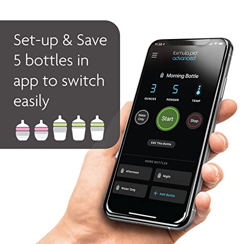 Baby Brezza Formula Pro Advanced WiFi Formula Dispenser Machine - Automatically Mix a Warm Formula Bottle Instantly