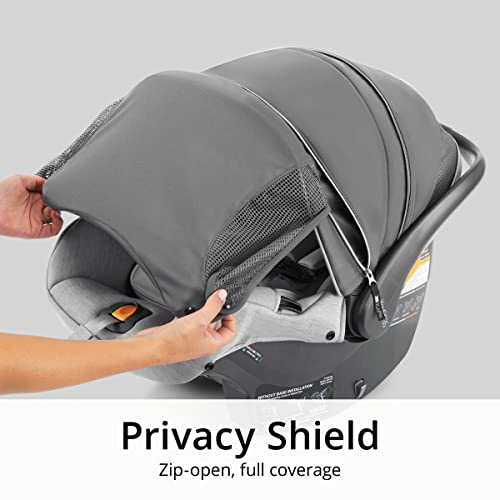 Chicco KeyFit® 35 Zip ClearTex® Infant Car Seat and Base, Rear-Facing Seat for Infants 4-35 lbs