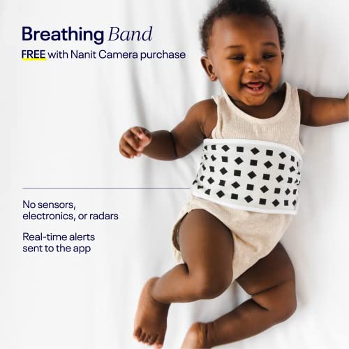 Nanit Pro Smart Baby Monitor & Wall Mount - 1080p Secure Wi-Fi Video Camera, Sensor-Free Sleep & Breathing Motion Tracker