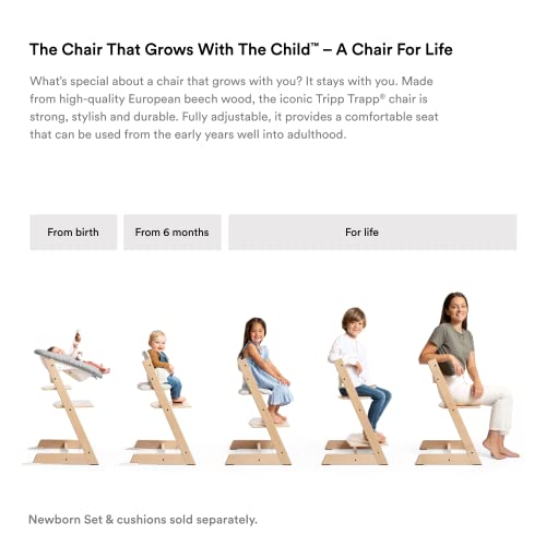 Tripp Trapp High Chair from Stokke, Fjord Blue - Adjustable, Convertible Chair for Children & Adults