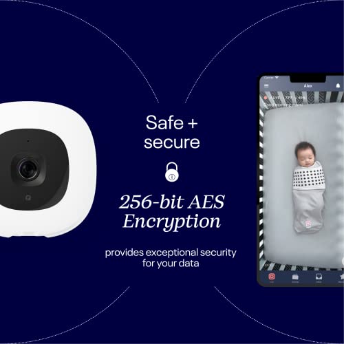 Nanit Pro Smart Baby Monitor & Flex Stand - 1080p Secure Wi-Fi Video Camera, Sensor-Free Sleep & Breathing Motion Tracker