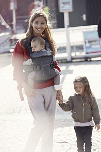 BabyBjörn Baby Carrier One, Cotton, Denim Gray/Dark Gray, One Size