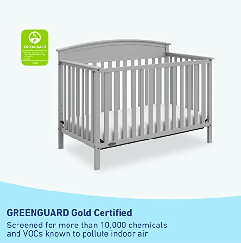 Graco Benton 5-in-1 Convertible Crib (Pebble Gray) – GREENGUARD Gold Certified