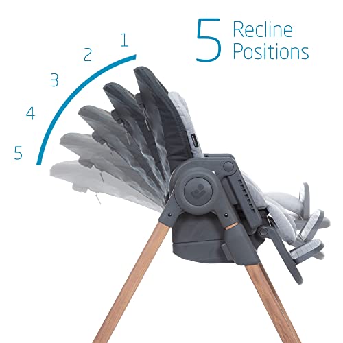 Maxi-Cosi 6-in-1 Minla High Chair, 6 Modes for Years of Growth, Essential Grey