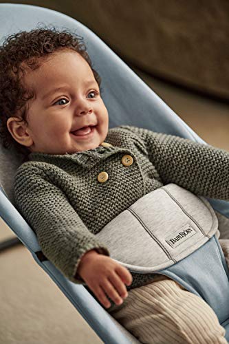 BABYBJÖRN Bouncer Balance Soft, Cotton/Jersey, Blue/Gray
