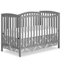 Dream On Me Chelsea 5-in-1 Convertible Crib, Steel Grey