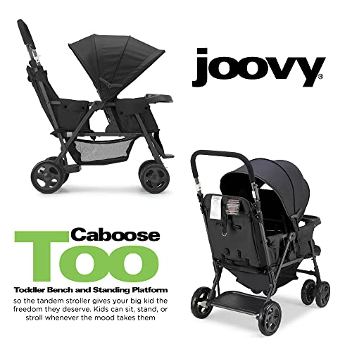 Joovy Caboose Too Sit and Stand Double Stroller Featuring Universal Car Seat Adapter