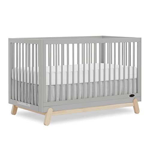 Dream On Me Hygge 5-in-1 Convertible Crib in Pebble Grey Oak