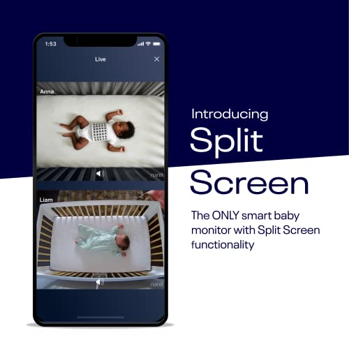 Nanit Pro Smart Baby Monitor & Flex Stand - 1080p Secure Wi-Fi Video Camera, Sensor-Free Sleep & Breathing Motion Tracker