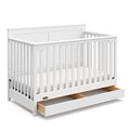 Graco Hadley 5-in-1 Convertible Crib with Drawer (White)