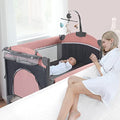 Jaoul Baby Bassinet Bedside Sleeper Baby Crib, Pack and Play with Bassinet and Changing Table