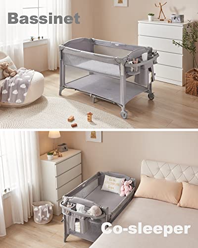 Beka Baby 4 in 1 Bedside Sleeper, Baby Crib 4 Functions, Crib Sleeper, Playard, Changing Table,