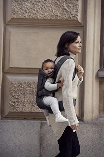 BabyBjörn Baby Carrier One, Cotton, Denim Gray/Dark Gray, One Size