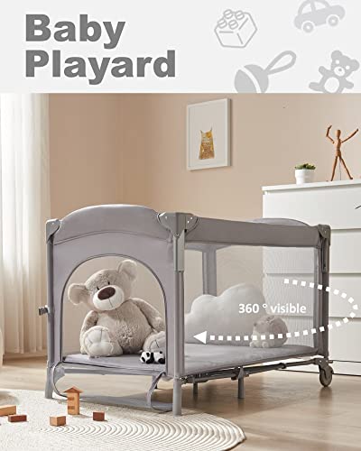 Beka Baby 4 in 1 Bedside Sleeper, Baby Crib 4 Functions, Crib Sleeper, Playard, Changing Table,