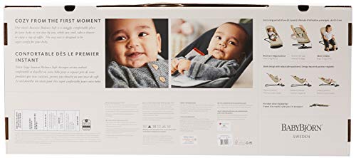 BABYBJÖRN Bouncer Balance Soft, Cotton/Jersey, Blue/Gray