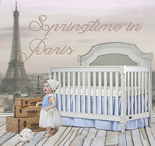 Evolur Julienne 5 in 1 Convertible Crib, Antique Grey Mist 55.5x31.2x51.5 Inch