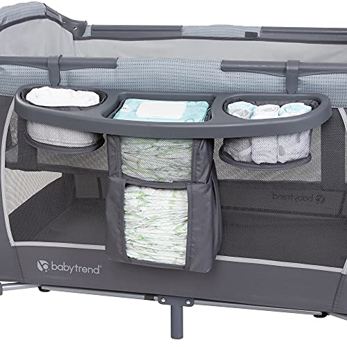 Baby Trend Lil' Snooze Deluxe III for Twins,Cozy Grey