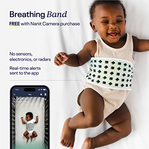 Nanit Pro Smart Baby Monitor & Wall Mount – Wi-Fi HD Video Camera, Sleep Coach and Breathing Motion Tracker