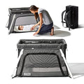 Guava Lotus Travel Crib with Lightweight Backpack Design | Certified Baby Safe Portable Crib | Folding Play Yard with Comfy Mattress