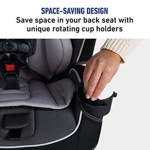 Graco Slimfit 3 in 1 Car Seat -Slim & Comfy Design Saves Space in Your Back Seat, Darcie, One Size