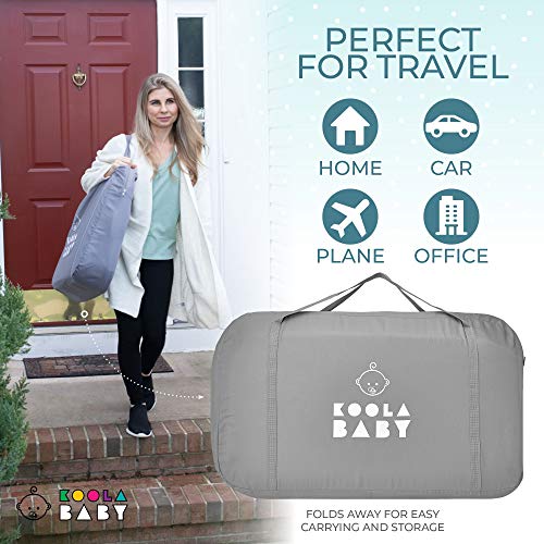 3 in 1 Baby Bassinet, Bedside Sleeper, & Playpen, Easy Folding Portable Crib (Grey)- KoolaBaby (Bassinet)