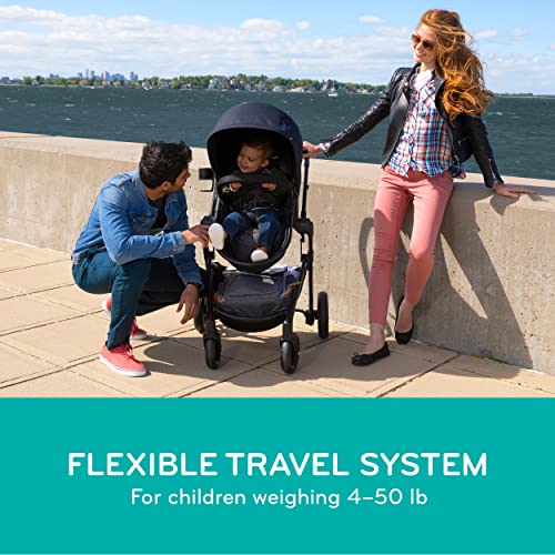 Evenflo Pivot Modular Travel System with LiteMax Infant Car Seat with Anti-Rebound Bar