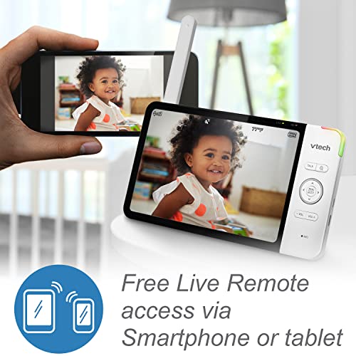 VTech RM7764-2HD 1080p Smart WiFi Remote Access 2Camera BabyMonitor
