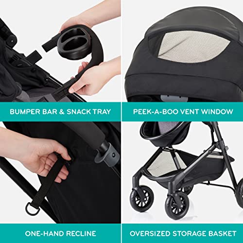 Evenflo Pivot Modular Travel System with LiteMax Infant Car Seat with Anti-Rebound Bar