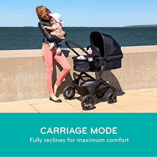 Evenflo Pivot Modular Travel System with LiteMax Infant Car Seat with Anti-Rebound Bar