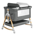 HARPPA 4 in1 Baby Bassinet, Rocking Bassinets Bedside Sleeper (Diaper Changing Table + Mosquito Net Included)