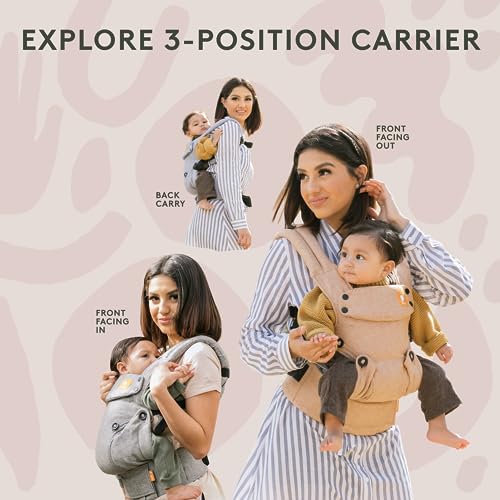Baby Tula Explore Baby Carrier 7 – 45 lb, Adjustable Newborn to Toddler Carrier