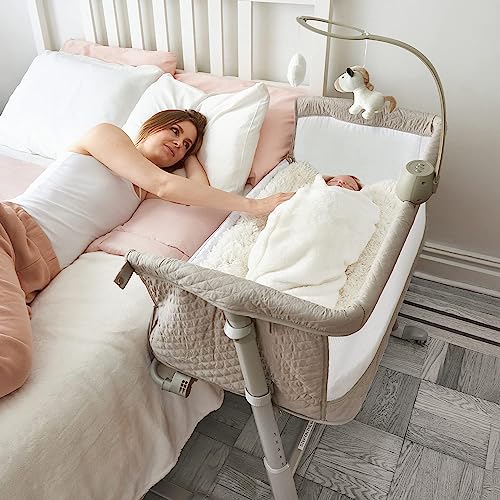 Cloud Baby Bedside Baby Bassinet, Best Bed Cribs for Infant Newborn, Portable Sleeper for Safer Co-Sleeping