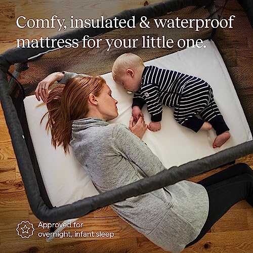 Guava Lotus Travel Crib with Lightweight Backpack Design | Certified Baby Safe Portable Crib | Folding Play Yard with Comfy Mattress