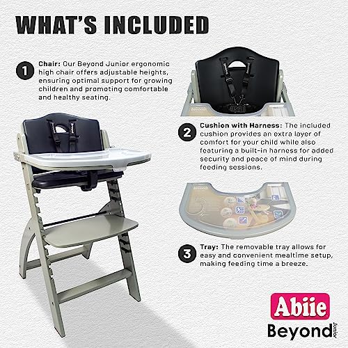 Abiie Beyond Junior Convertible Wooden High Chairs for Babies & Toddlers