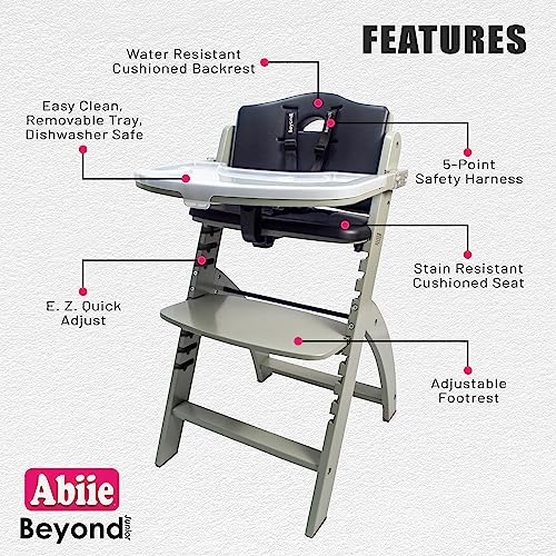 Abiie Beyond Junior Convertible Wooden High Chairs for Babies & Toddlers