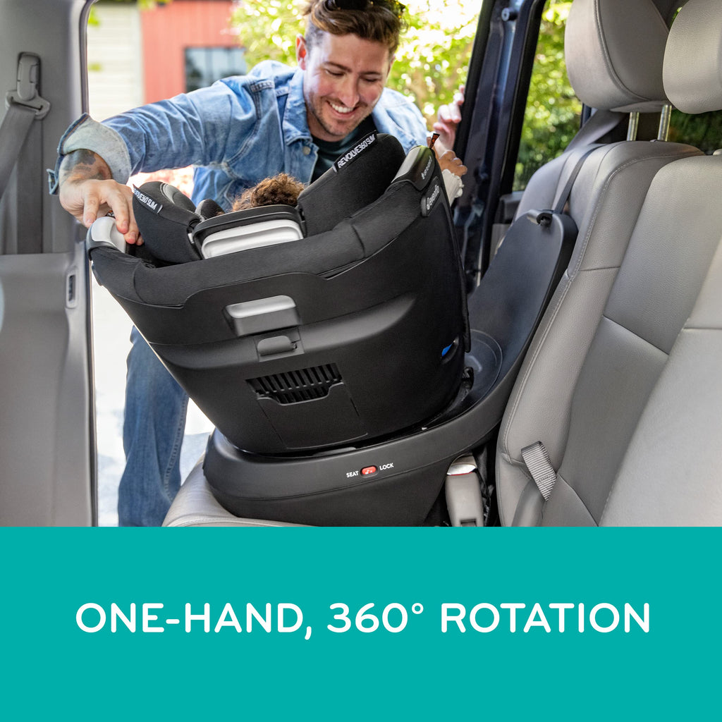 Evenflo Revolve360 Slim 2-in-1 Rotational Car Seat with Quick Clean Cover